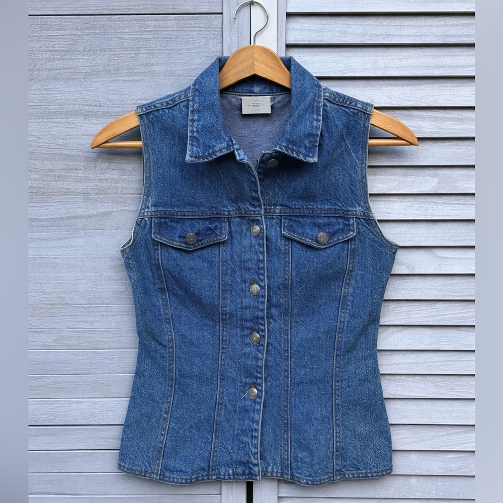 Niki Lee Vintage. Denim Sleeveless Vest. Small. Great Condition. Y2K. Western.